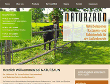 Tablet Screenshot of naturzaun.com